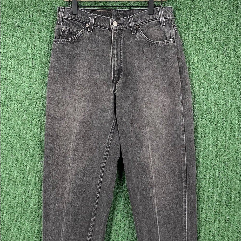 Vintage 90’s Levi's 550 Orange Tab Faded Black Denim Jeans Men’s Size 30”x 32”